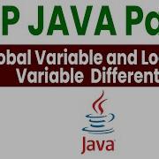 Java OOPS Global Variable And Local Variable Different