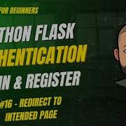 Python Flask Authentication 16 REDIRECT USER To Intended Page After Login