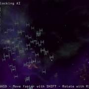 Flocking AI Starfighter Test