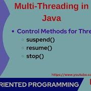 98 Suspend Resume Stop Thread Control Methods In Java
