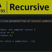 Java Program 35 Find Sum Of Natural Numbers Using Recursion In Java