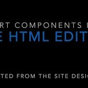 Export Site Designer Component Into HTML Editor
