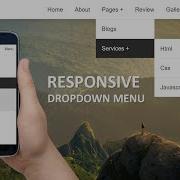 Simple Responsive Dropdown Navigation Menu Using Pure HTML And CSS Only