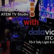 ATEM TV Studio With Tally Light TD 3 Datavideo ITC 100 Intercom