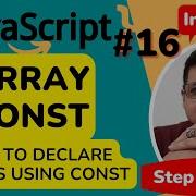 JavaScript Array Const Declare Arrays Using Const JavaScript Tutorial Step By Step In Hindi 16