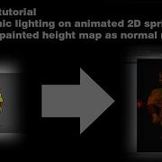 Unity Tutorial Dynamic Lighting On Animated 2D Sprite Using Painted Height Map As Normal Map