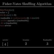 Fisher Yates Shuffling Algorithm Visualization BEST Shuffling Algorithm