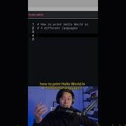 And This Is How You Print Hello World In 4 Different Languages Coding Python C Java Html