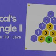 Pascal S Triangle II Leetcode 119 Java