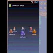 Demo Carousel 3D Sur Android