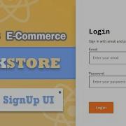 Build An E Commerce App Using ReactJS PART 7 Creating Login And SignUp UI React JS For Beginner