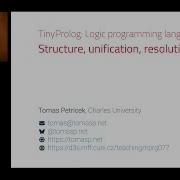 TinyProlog 5 2 Структура унификация разрешение