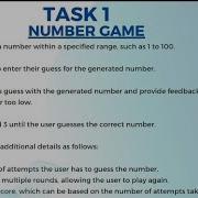 CodSoft Java Internship Task 1 Number Game CodSoft Java Coding Internship