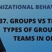 Groups VS Teams Types Of Groups Teams In OB L 37 OB
