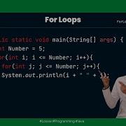 For Loops In Java Barashada Java Af Somali Side Ku Baran Karta Java Programming