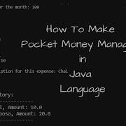 Pocket Money Manager In Java Language Java Project