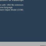 VBScript Introduction To VBScript 1 9