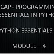 PCAP PROGRAMMING ESSENTIALS IN PYTHON PYTHON ESSENTIALS 1 MODULE 4 TEST ANSWERS CISCO
