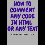 HOW TO COMMENTS CODE IN HTML Html Comments Shorts