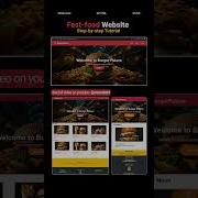 Fast Food Website With HTML CSS MZCode01 Website Coding Css Shorts Inhindi