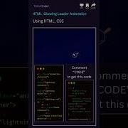 Glowing Loader Animation Using HTML CSS JavaScript Uidesignlearning Uianimation Coding