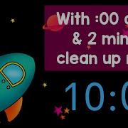 Space Rocket 10 Minute Rotation Timer 2 Minute Clean Up Timer