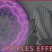 Процедурный шестиугольный щит с рябью Геоузлы Blender
