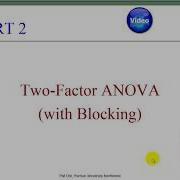 ANOVA Blocking