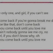 Human Nature Don T Come Back Lyrics