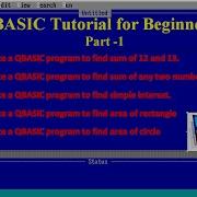 QBASIC Program For Beginner Write A QBASIC Program To Find Sum Of Two Number Area Of Rectangle