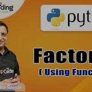 Python Program To Find Factorial Using Function Python For Beginners Python Lecture74