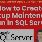 Как создать план обслуживания для резервного копирования в SQL Server Sql Sqlserver Sqlserverm