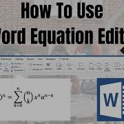 How To Use Equation Editor In Word Easy Tutorial