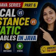 Local Vs Instance Vs Static Variables In Java Core Java Series Part 6