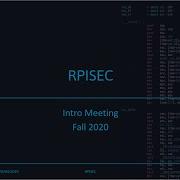 F2020 Intro To RPISEC CTFs