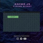 Typing Animation Anime Js Code