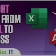 Импорт данных из Excel в Microsoft Access