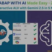 ABAP WITH AI Made Easy 2 Unleash The Power Of Claude Interactive ALV With Gemini 2 5 In 5 Min