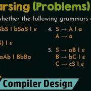 LL 1 Parsing Solved Problems Set 1