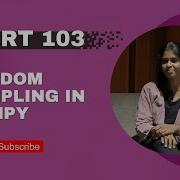 Part 103 Random Sampling In NumPy Python Tutorial