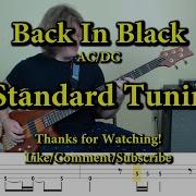 Back In Black AC DC Bass Cover With Tabs