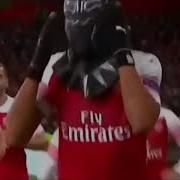 Aubameyang Black Panther Celebration