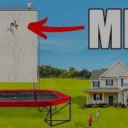 Flipping Onto Worlds Biggest Trampoline Wall