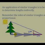 Indirect Measurement Using Similar Triangles