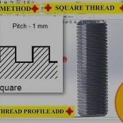 HOW TO MAKE SQURE THREAD IN SOLIDWORK ADD THREAD PROFILE Solidworksthread Squrethreadsolidwork