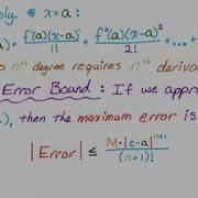 The Lagrange Error Bound For Taylor Polynomials