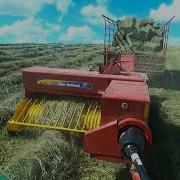 Baling Hay On A Dairy Farm L 1st Crop Small Square Bales L 2024 Hay Season