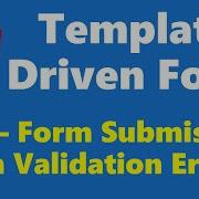 12 40 Form Submission With Validation Errors Template Driven Form Angular Series