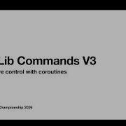 WPILib Commands V3 FIRST Championship 2026