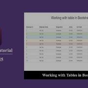 Bootstrap Tutorial For Beginners 15 How To Use Responsive Table In Bootstrap
